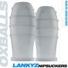 Oxballs Suce-Tétons Lankyz 20 mm Blancs